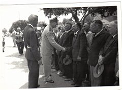 BOU SFER 06 JUILLET 1958 POSE DE LA PREMIERE PIERRE DU MONUMENT AUX MORTS 005